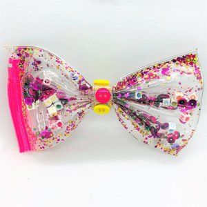 Holographic Zipper Pouch Bow 3pcs